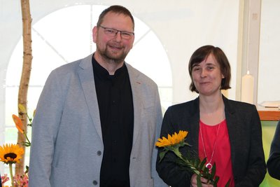 Pastor Mitja Fritsch mit Frau Franziska